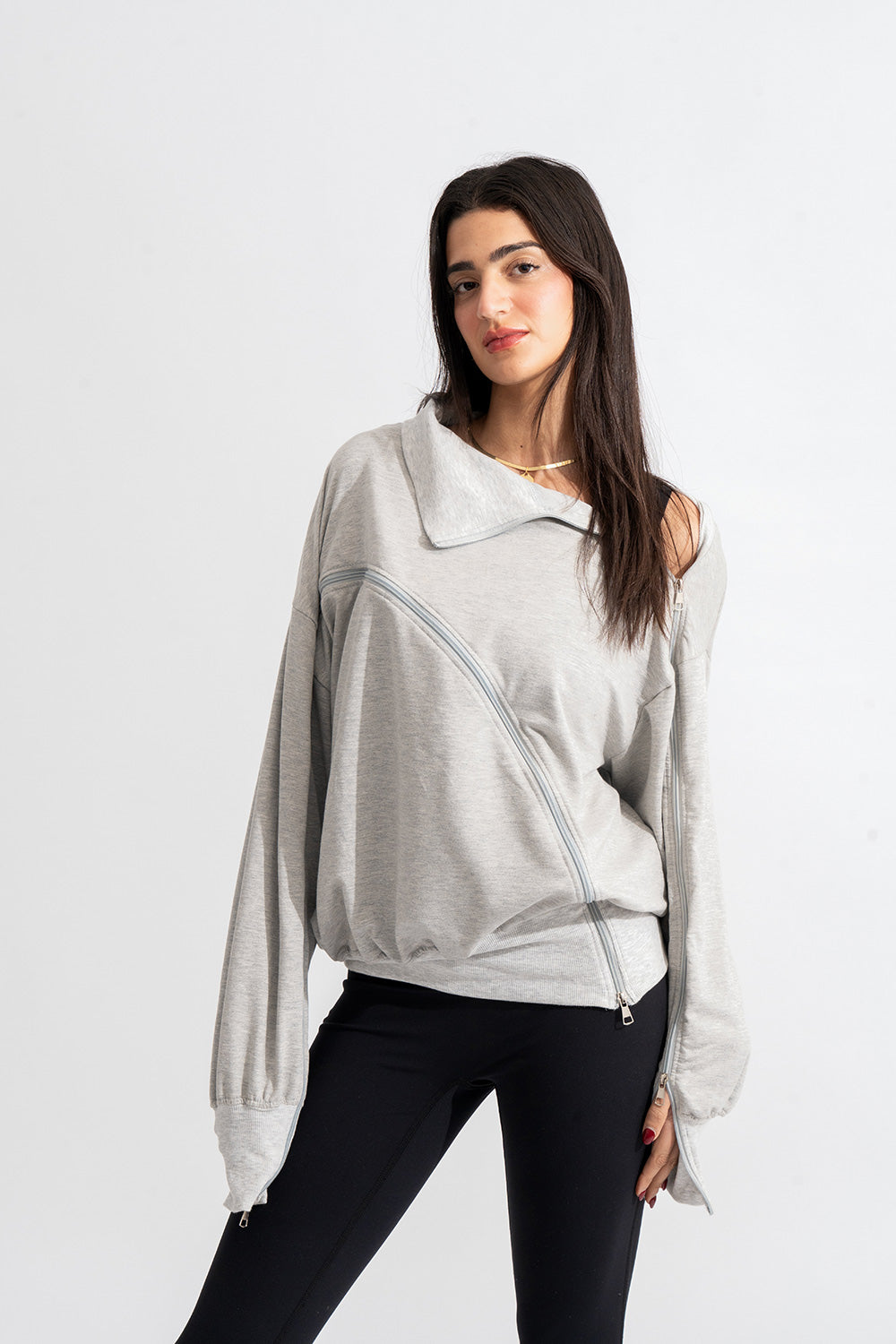 CONTOUR ZIP SWEATSHIRT