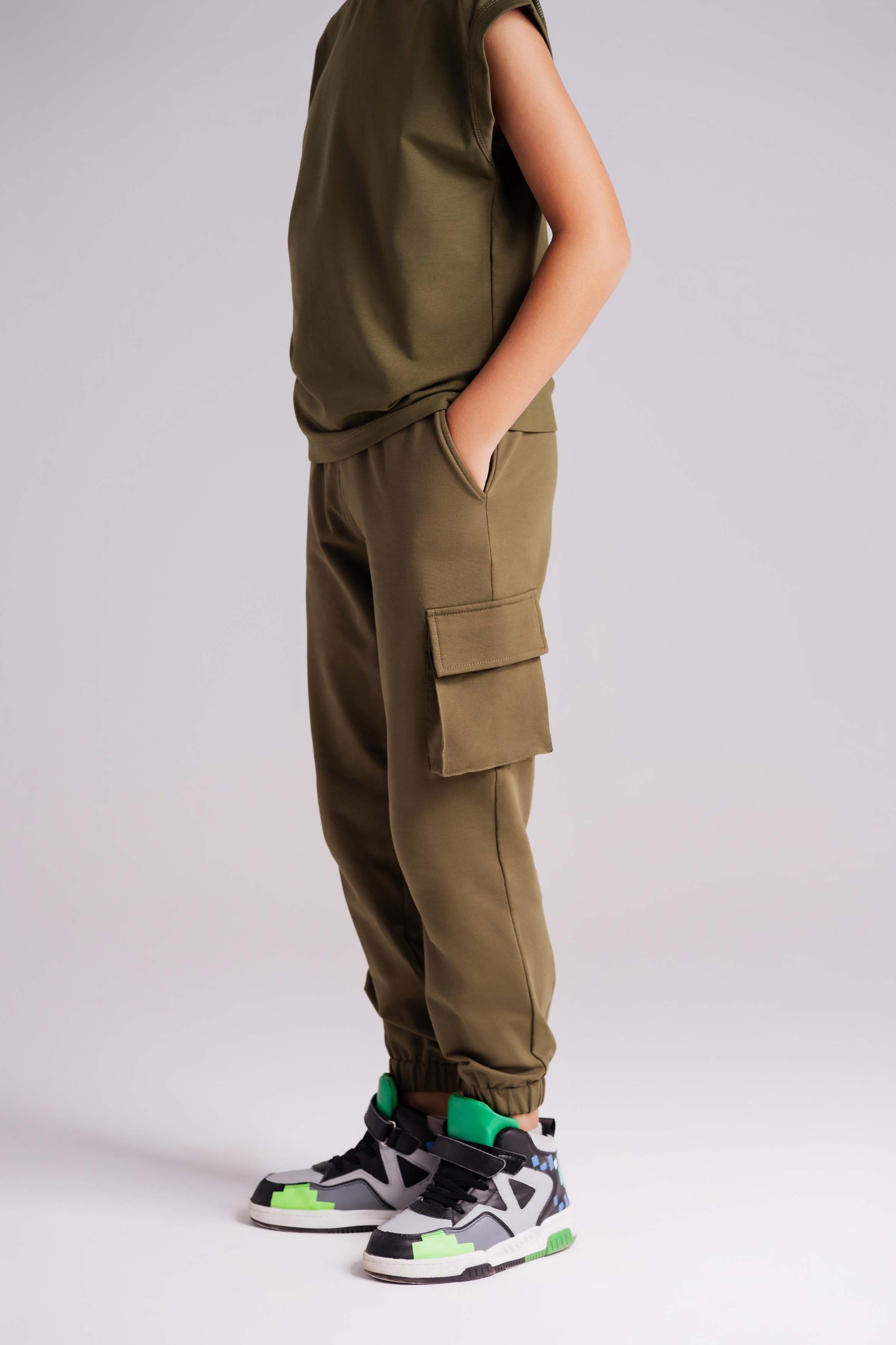 Boys Cargo Sweatpants