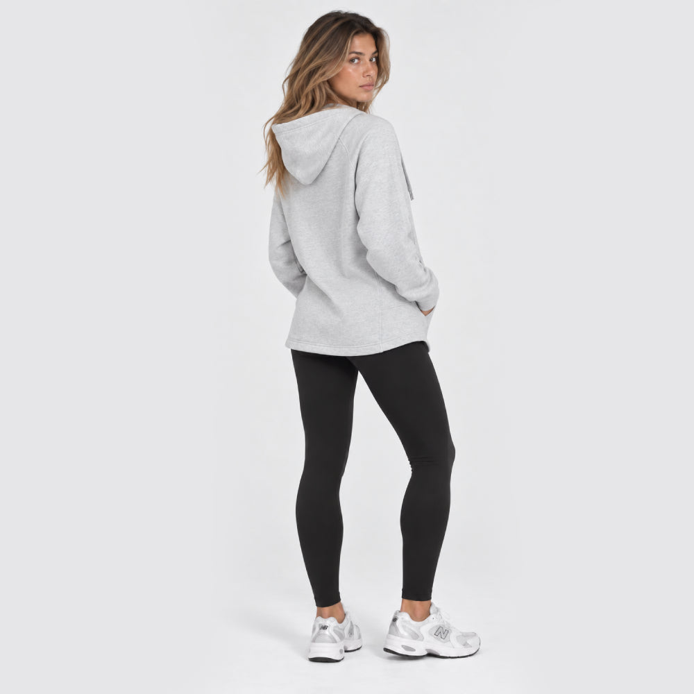 Melton Fleece Hoodie Top