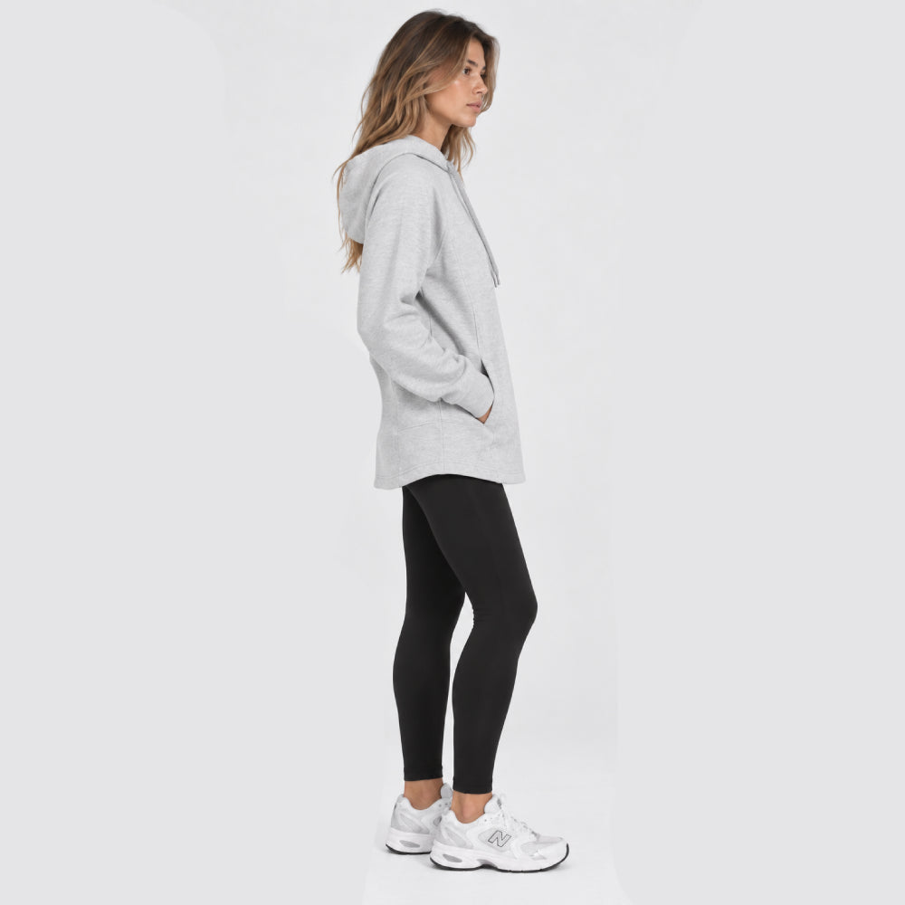 Melton Fleece Hoodie Top