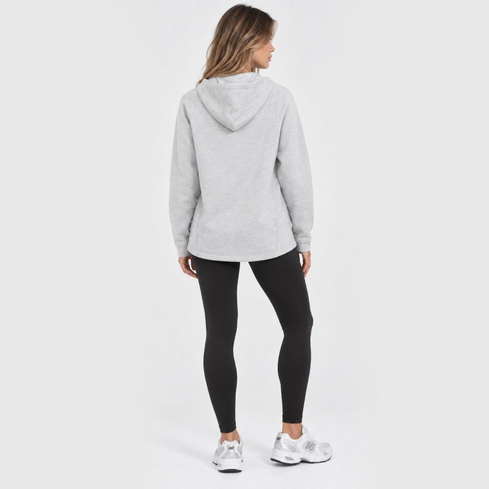 Melton Fleece Hoodie Top