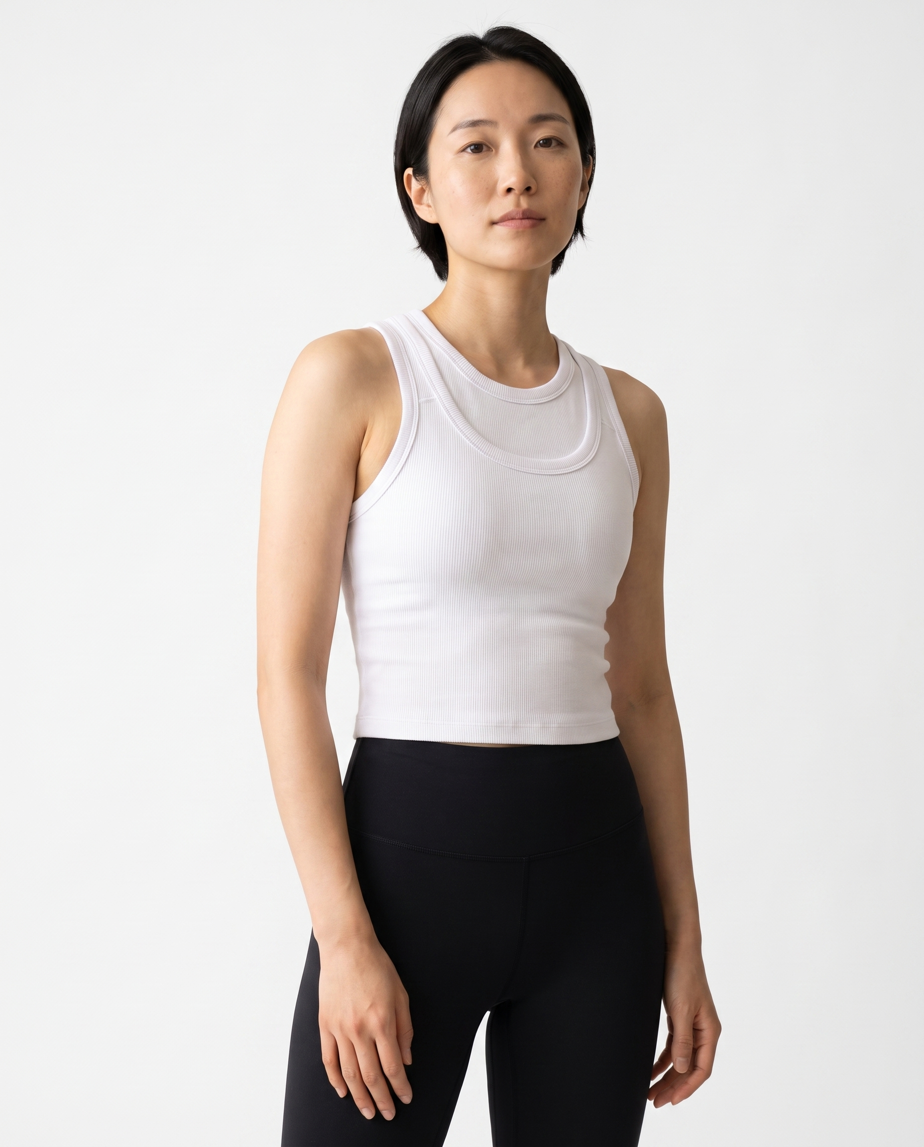 RIBBED LAYERED TANKTOP