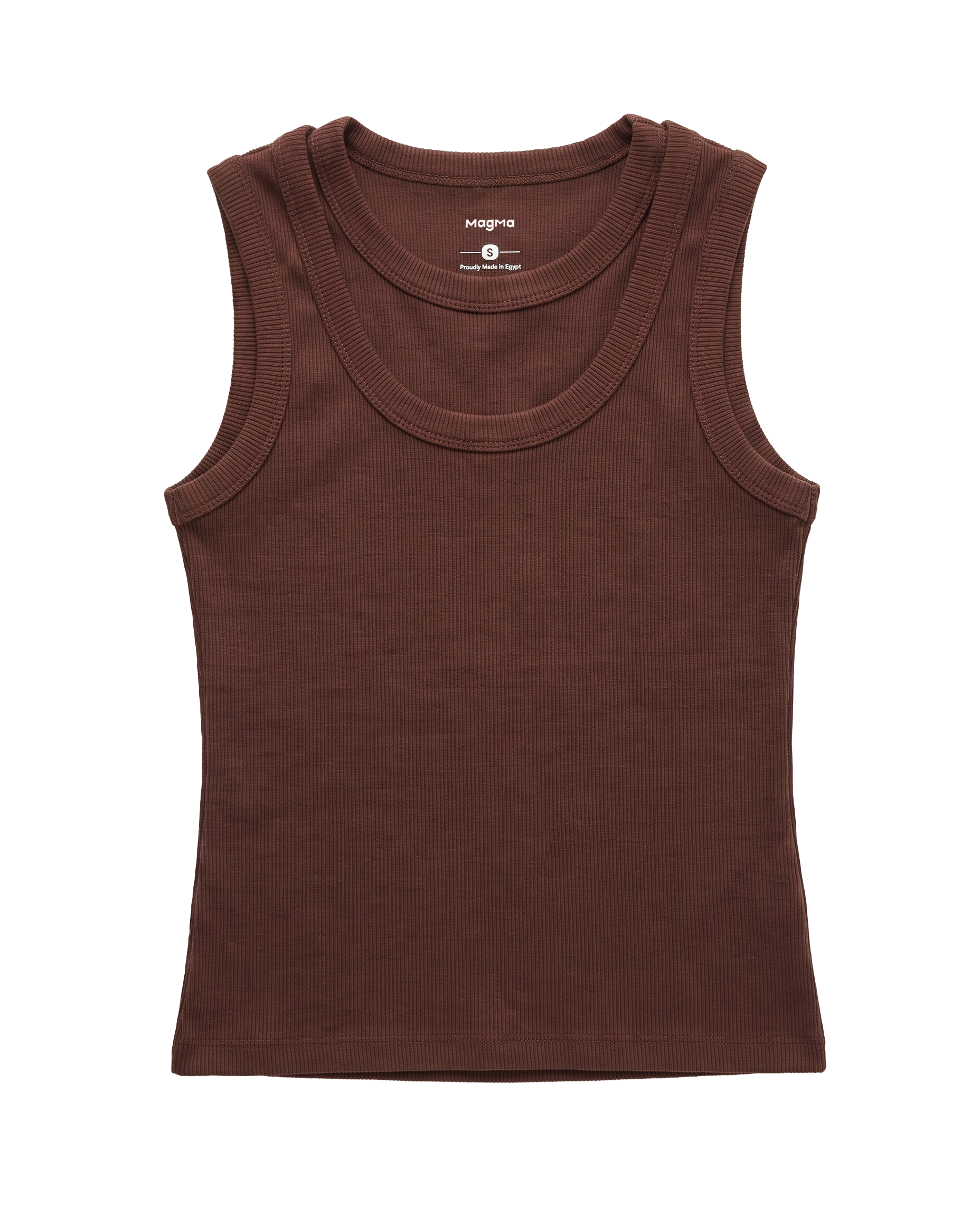 RIBBED LAYERED TANKTOP