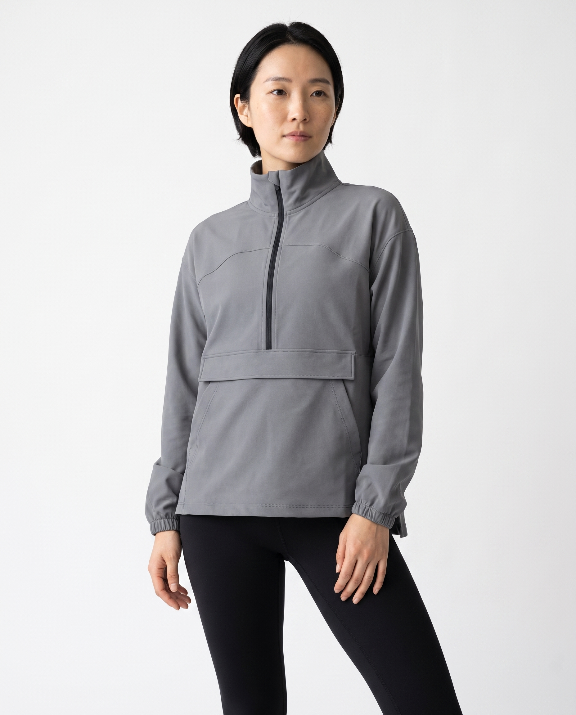 QUARTER ZIP WITH POCKETS