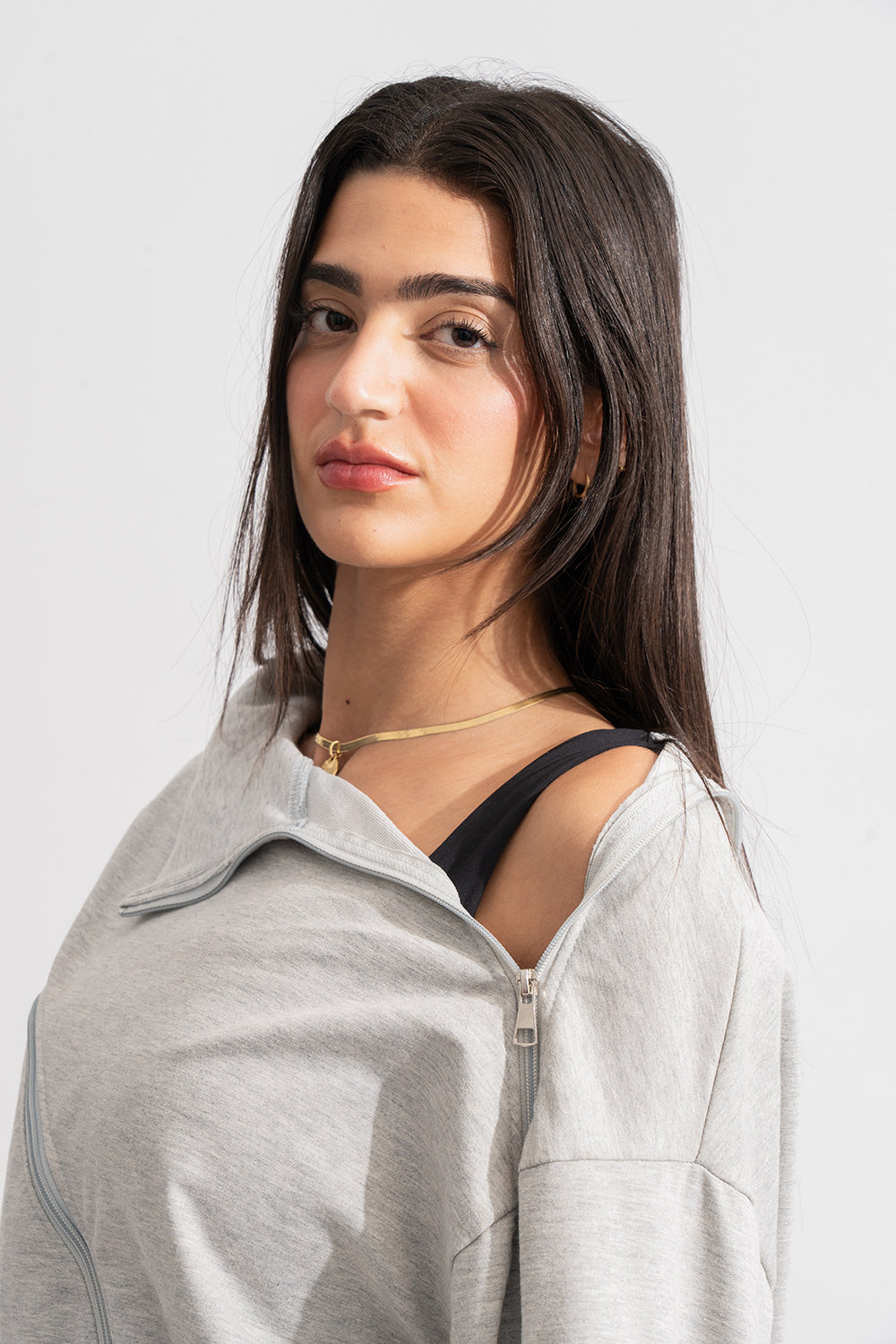 CONTOUR ZIP SWEATSHIRT