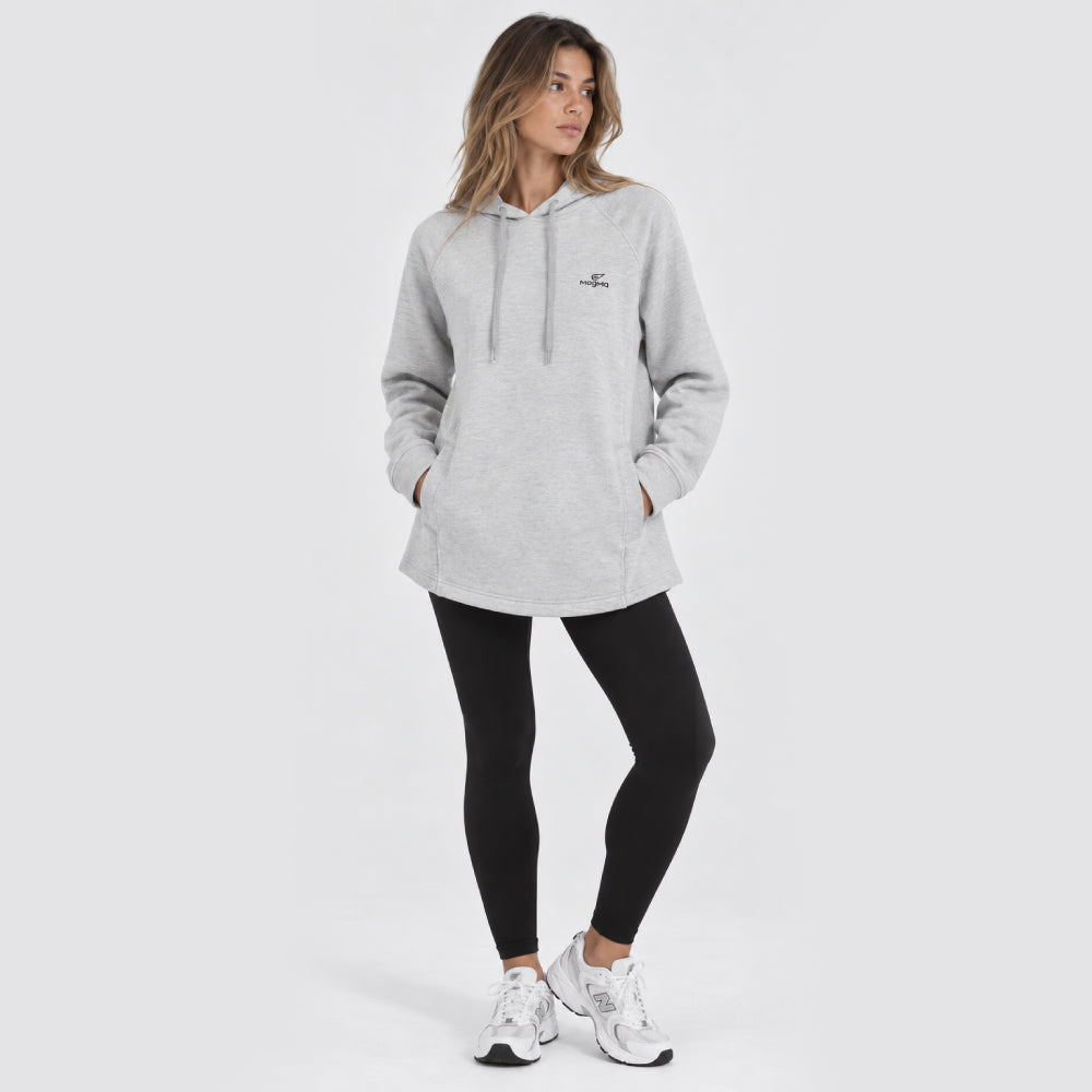 Melton Fleece Hoodie Top