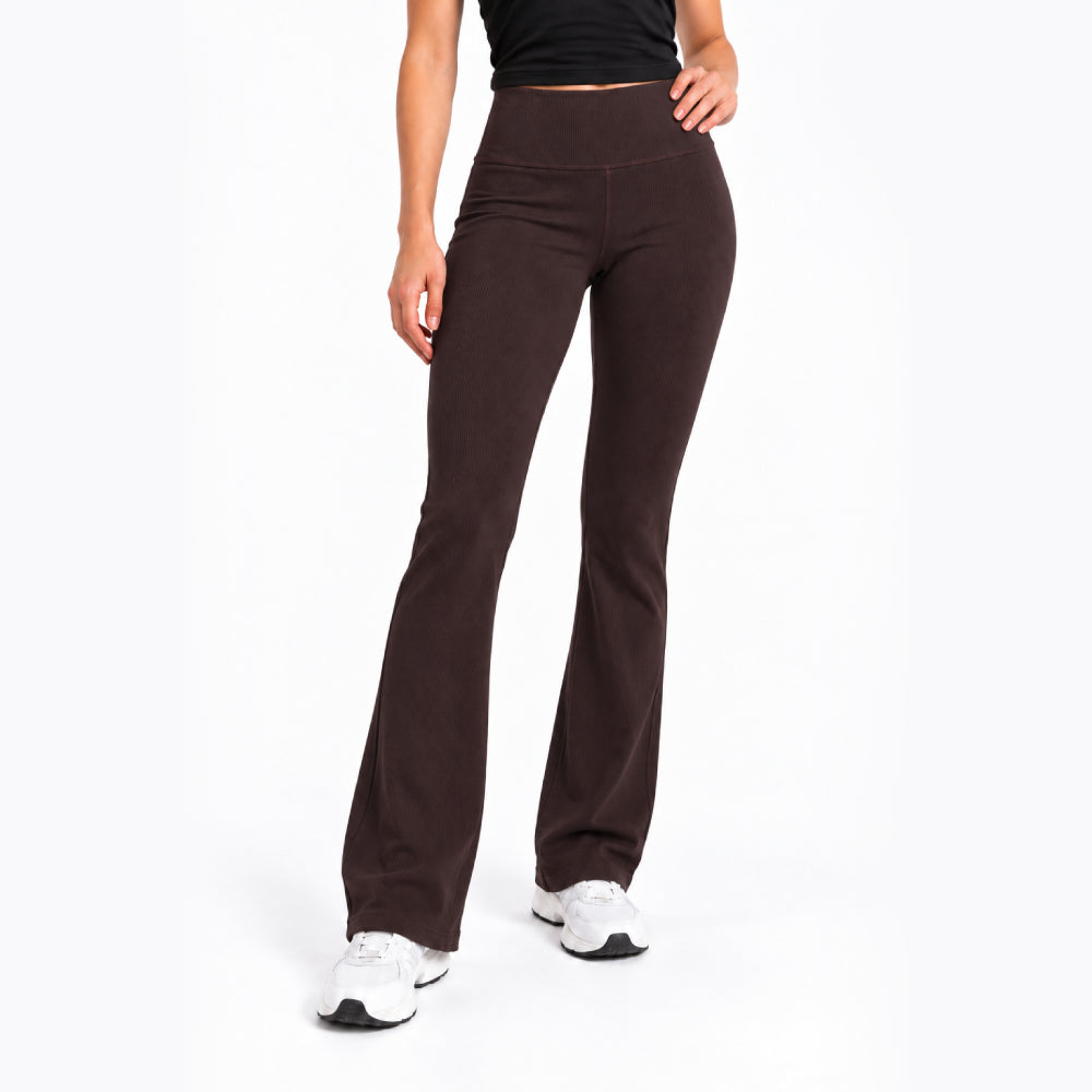 RIBBED YOGA PANTS