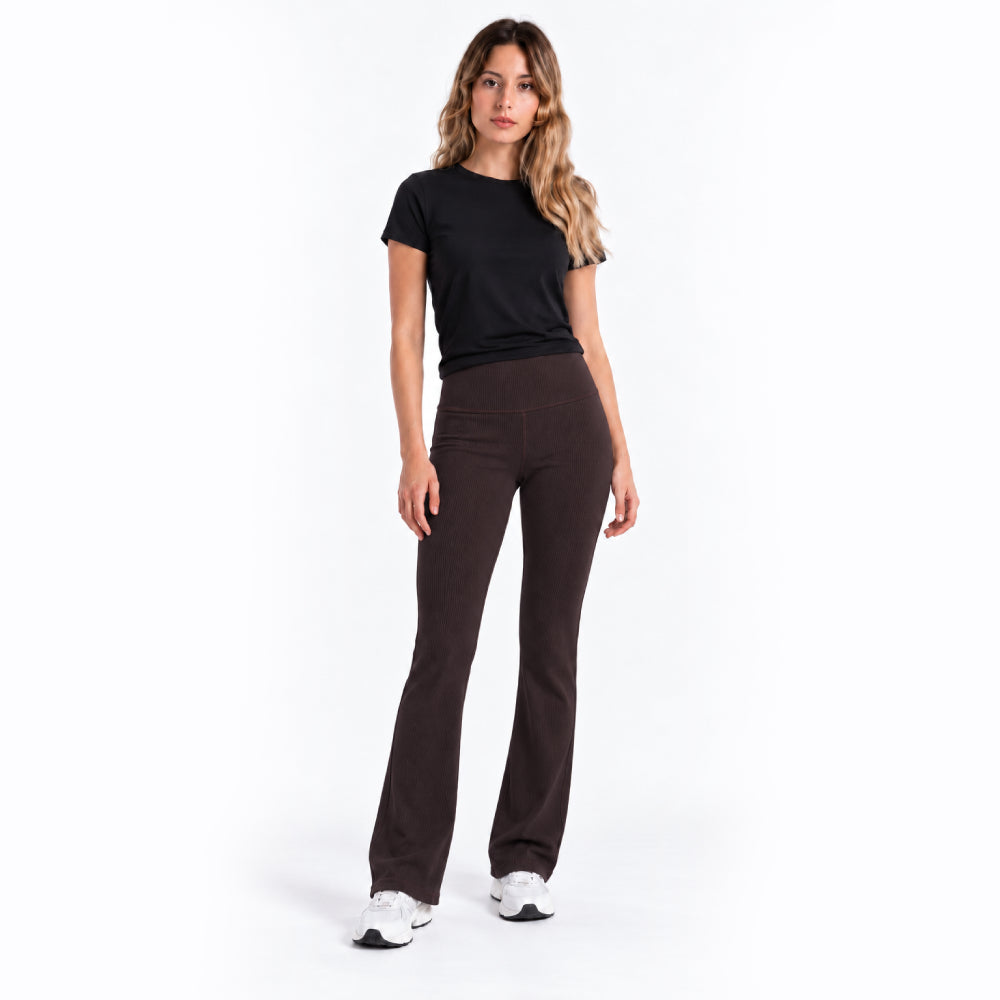 RIBBED YOGA PANTS