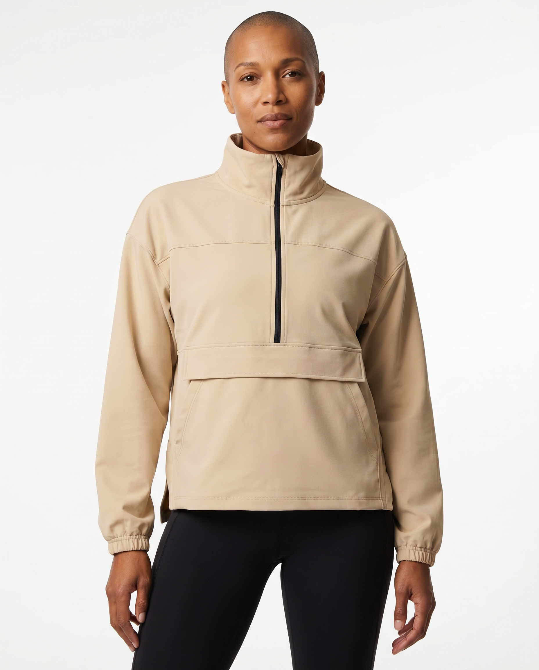 QUARTER ZIP WITH POCKETS