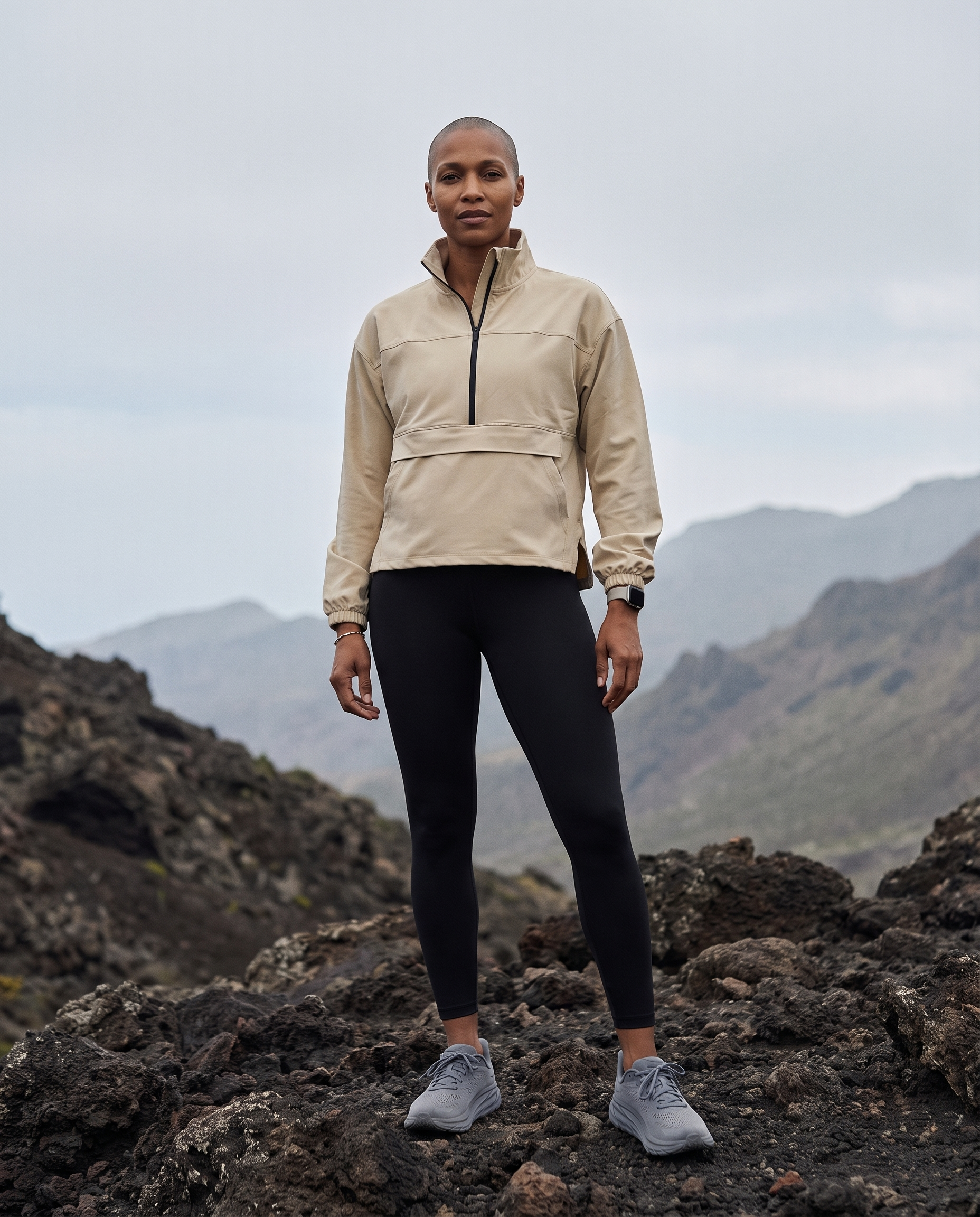 QUARTER ZIP WITH POCKETS