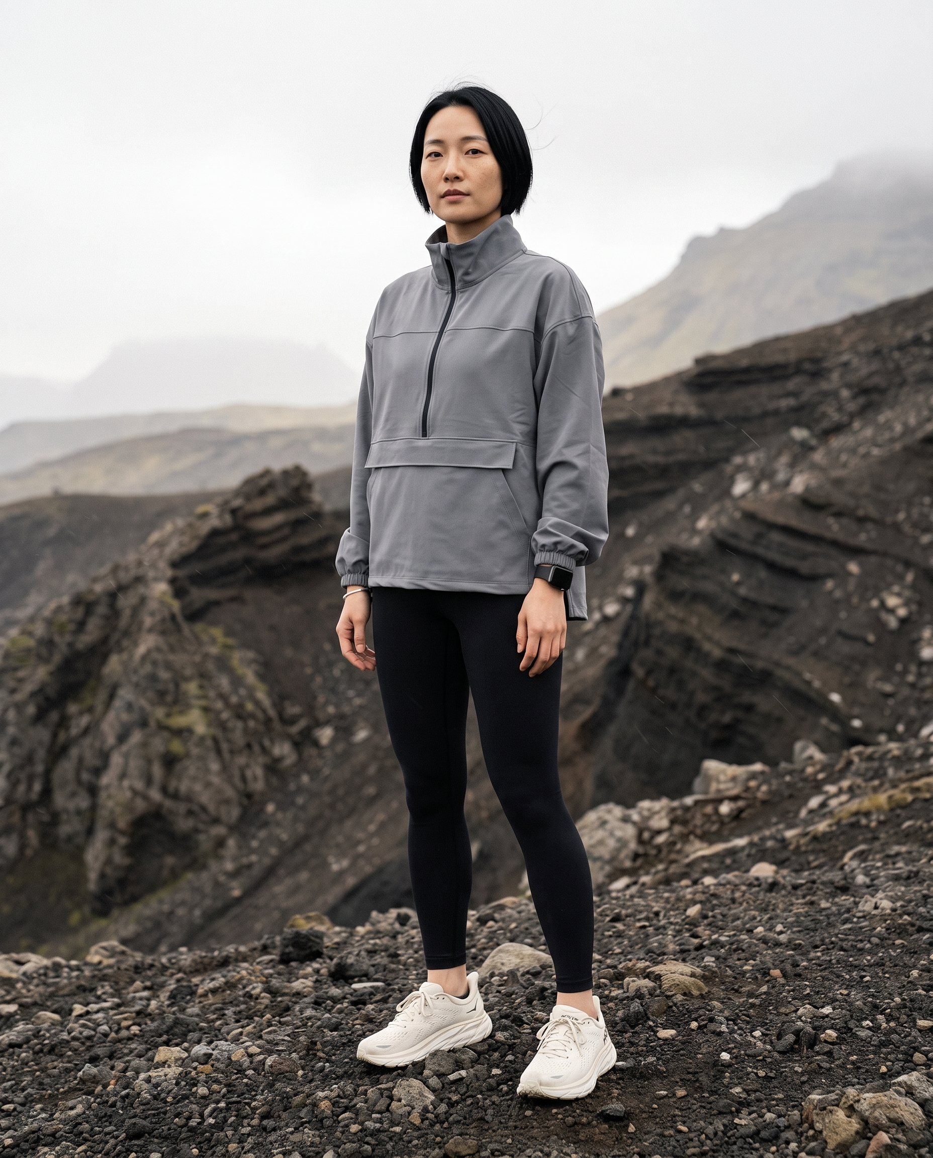 QUARTER ZIP WITH POCKETS