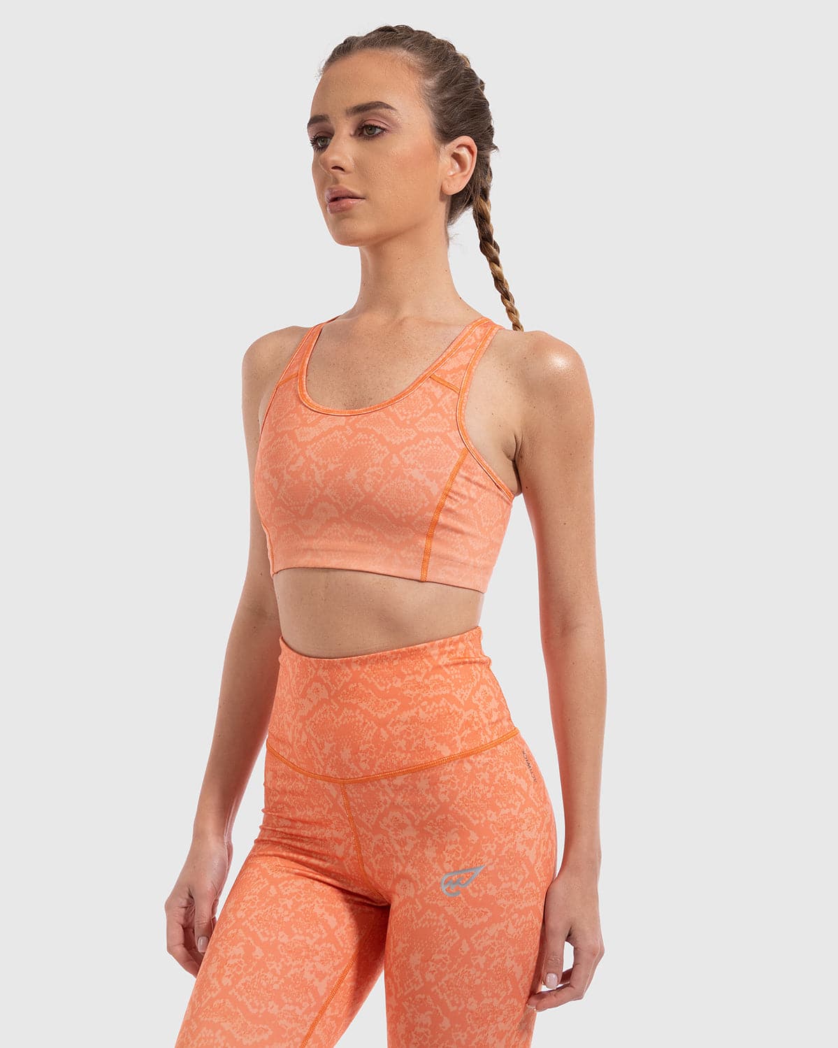 Snake Skin Padded Sports Bra